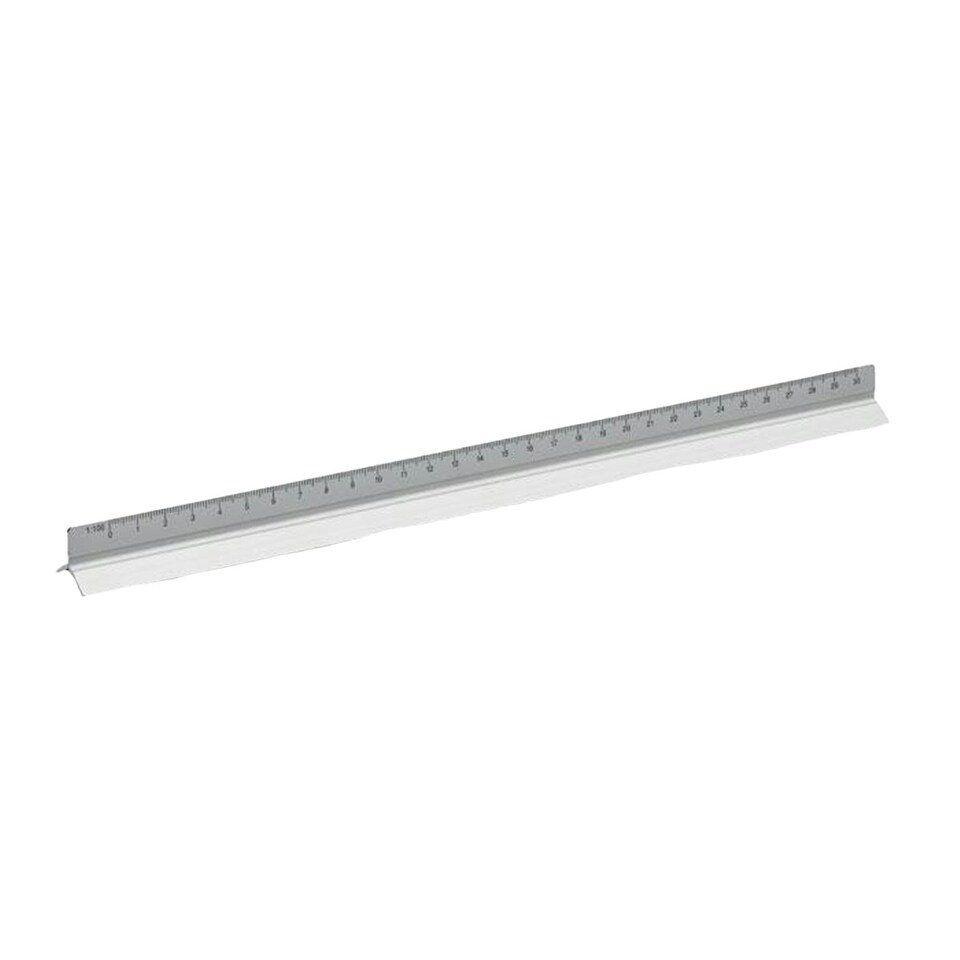 image 1 of MidOcean Tria Aluminium Ruler - Matt Silver - One Size