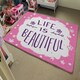 image 4 of Life Is Beautiful (Rug) Pink | Small: 60x110cm