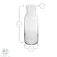image 3 of Argon Tableware Brocca Glass Carafe with Silicone Lid - 1.2 Litre