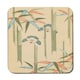 image 3 of Set Of 12 Placemats And Coasters With Designer Artwork And Wood Bottom
