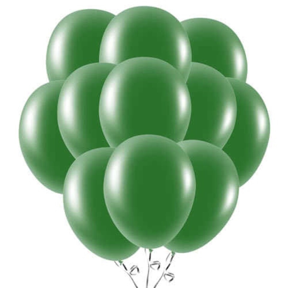 Forest Green Biodegradable Latex Balloons 23cm / 9 in - Pack of 50
