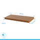 image 9 of Harbour Housewares 60cm Floating Wall Shelf - Photo Gallery Bookshelf Wall Shelves for Storage & Display | Brown | Walnut | 1