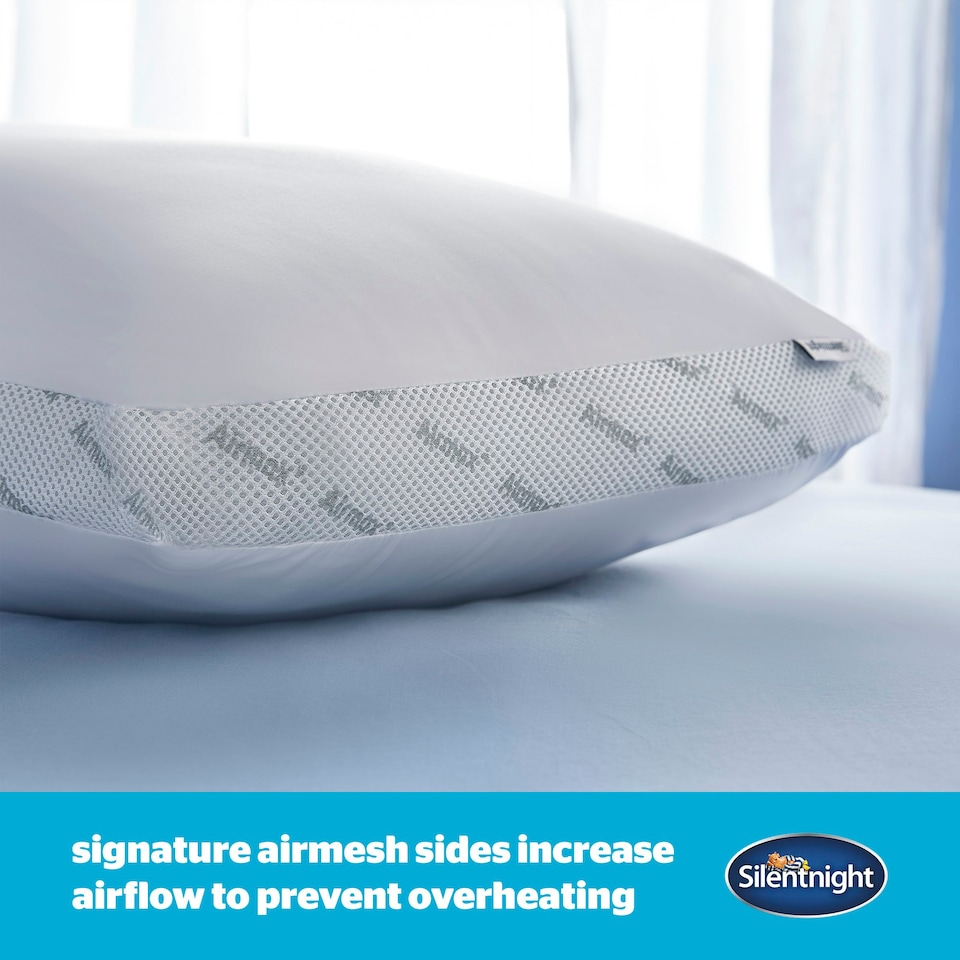image 1 of Silentnight Airmax 5cm Mattress Topper and Pillow Set White | Single with 1 Pillow | Single