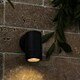 image 1 of ValueLights Black IP44 Rated Outdoor Wall Downlight