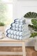 image 2 of Santa Cruz Pure Cotton Face Cloth Towels Set Of 4 | Blue | Face cloth | 4