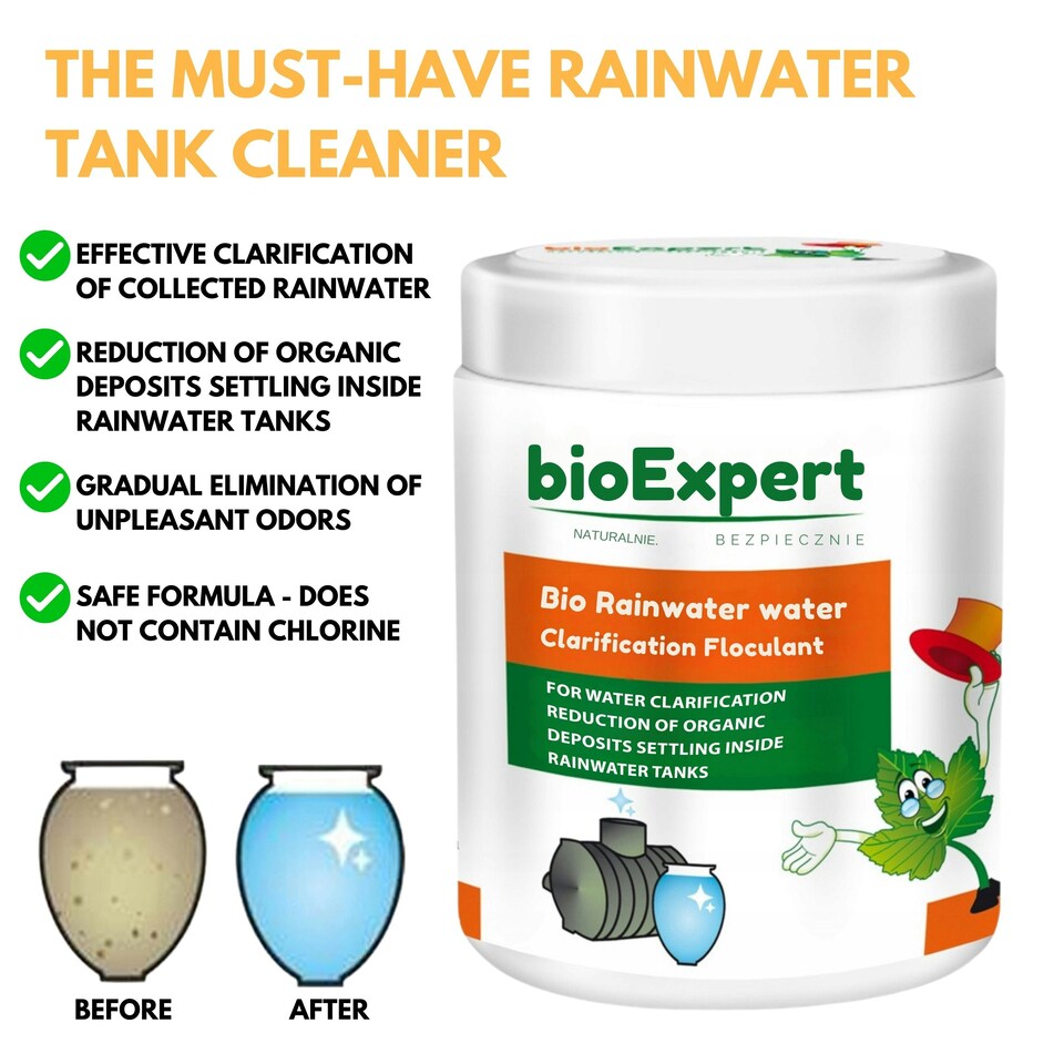 image 1 of Water Butt Kit with Tap, Diverter & Bio Cleaner –  Rainwater Collector for Garden, Balcony & Terrace – Durable Plastic Water Storage Tank Brown | 230L