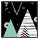 image 2 of Triangles, circles & zig zag patterns (Picutre Frame) Brown | XL