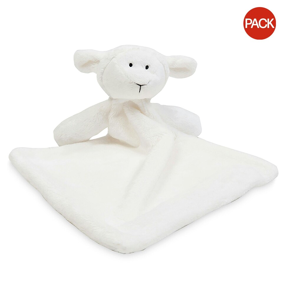 Mumbles Unisex Lamb Snuggy Plush Fleece Comforter / Blanket (Pack of 2) - Cream - M