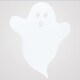 image 2 of White Ghost Shaped Acrylic Halloween Grazing Board 39.5cm