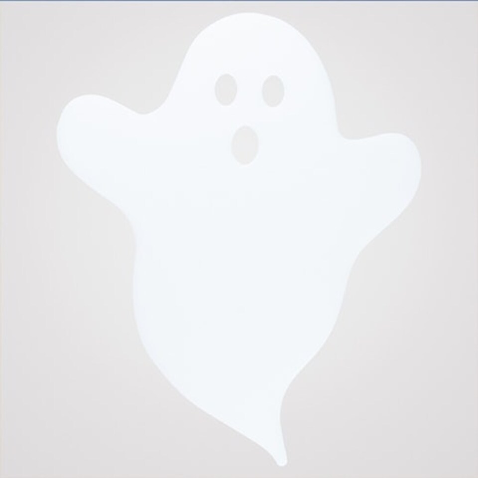 image 1 of White Ghost Shaped Acrylic Halloween Grazing Board 39.5cm