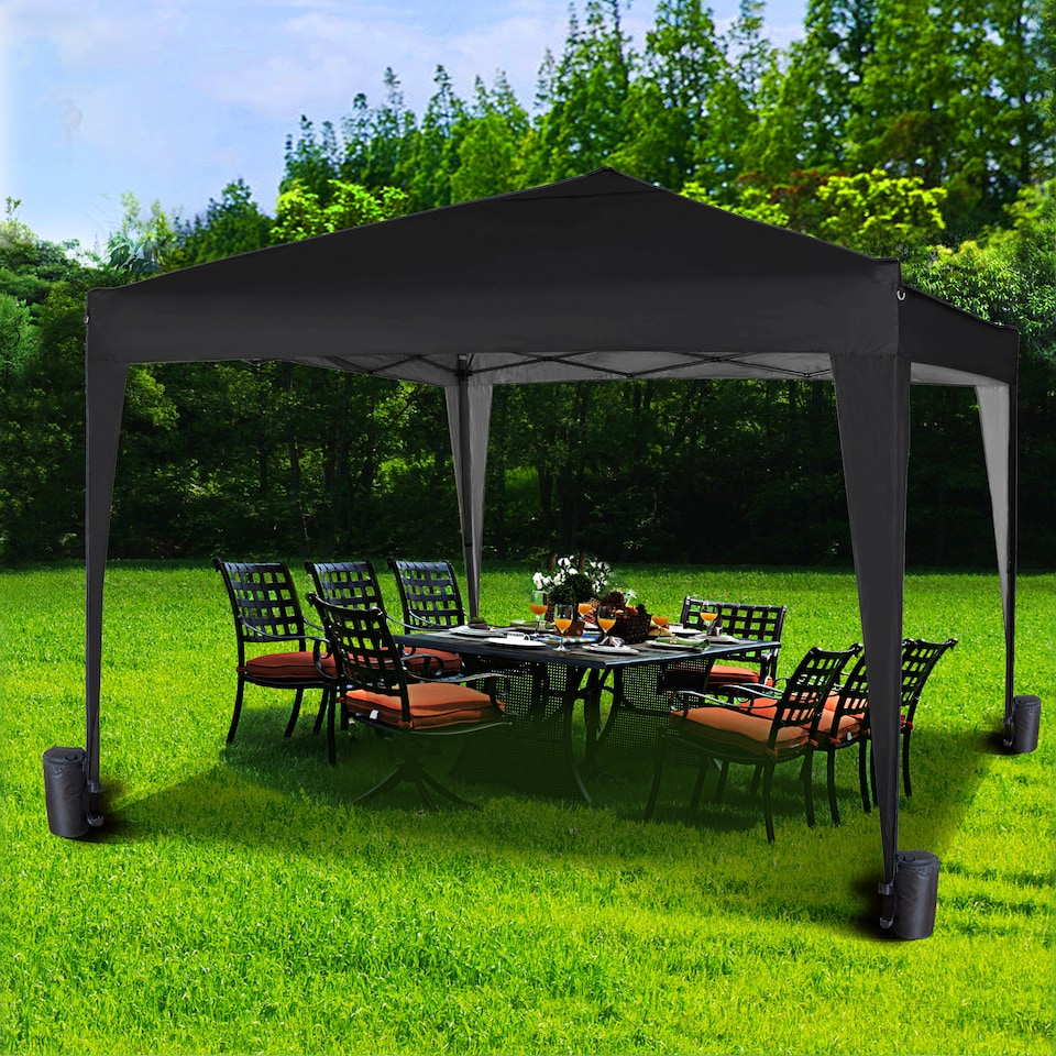 image 1 of MCC Direct Gazebo 3x3 Pop up Black | Black | Black