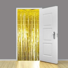Gold Foil Door Curtain Backdrop 92cm x 244cm - Pack of 5