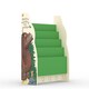 image 2 of Gruffalo Sling Bookcase - MDF/Wood - L23 x W51 x H60 cm Multi