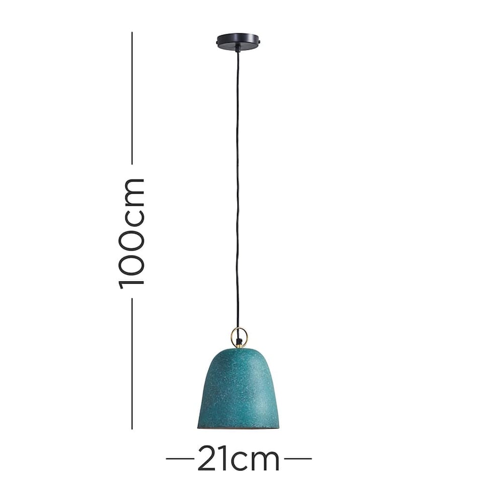 image 1 of ValueLights Contemporary Speckled Green Dome Ceiling Pendant Light Fitting | Green