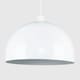 image 2 of ValueLights Modern Gloss White Metal Dome Ceiling Pendant Light Shade