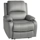 image 1 of HOMCOM Recliner Armchair for Living Room, Recliner Chair with Cup Holder Grey | Multi | Chair