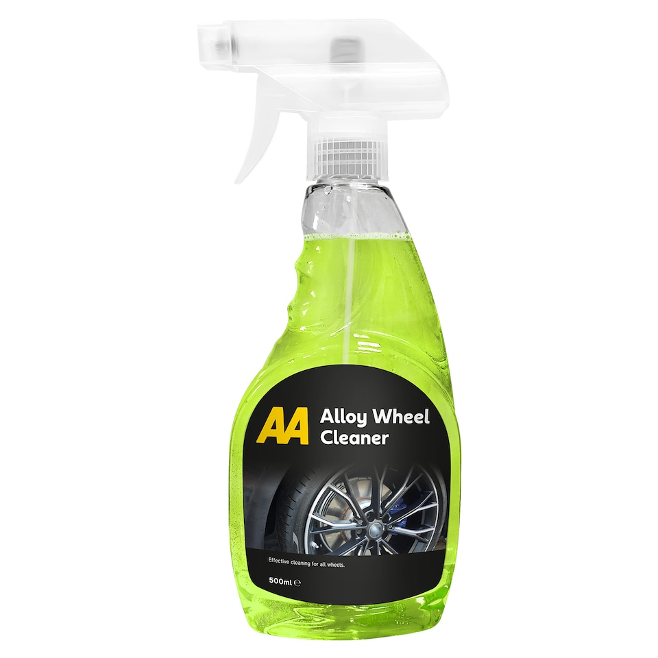image 1 of AA Car Cleaning Kit, 8-Piece Set with 4 Cleaners, Microfibre Cloths, Sponge and Bucket