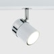 image 1 of ValueLights Modern 6 Way Gloss White Chrome Straight Bar Ceiling Spotlight Fitting