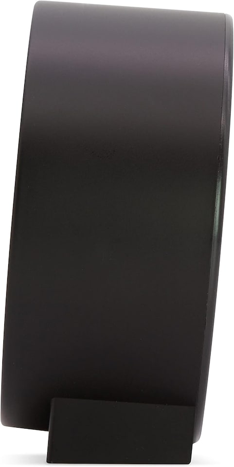 image 1 of Acctim Gaby Small Analogue Contemporary Bedside Alarm Clock | Black | Black