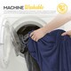 image 2 of MONHOUSE Heated Throw - Electric Blanket - Digital Controller - Timer up to 9 hours, 9 Heat Settings, Auto Shutoff - Single 130X160cm - Purple Shearling