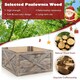 image 8 of COSTWAY Christmas Tree Wooden Tree Box Stand Cover Grey | One Size