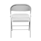image 7 of Oypla Heavy Duty White Padded Folding Metal Desk Office Chair Seat