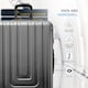 image 8 of Flight Knight Premium Lightweight Suitcase - Built-in Side Lock with USB Port - 8 Spinner Wheels - Hard Shell Carry On Or Check in Luggage 100 Airlines Approved Black | Large