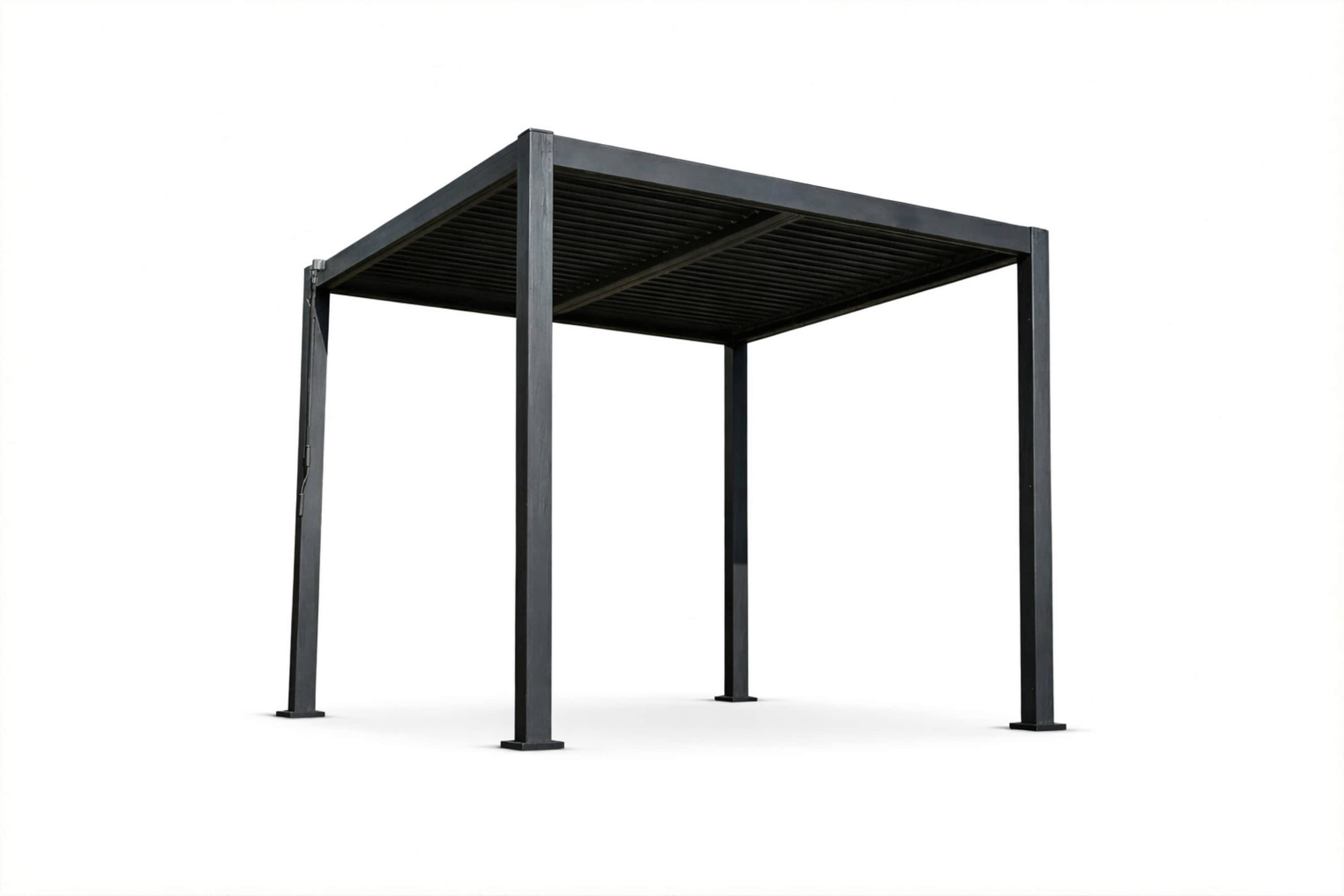 3m x 3m Aluminium Pergola with Manual Louvre Roofing