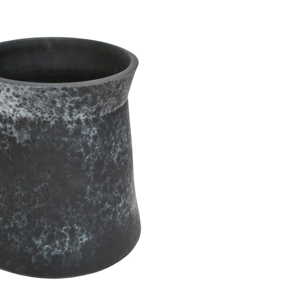 image 1 of Kew Handthrown Planter Basalt Black