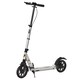 image 1 of HOMCOM Adult Teens Kick Scooter Foldable Height Adjustable Aluminium Ride On Toy for 14 older with Rear Wheel & Hand Brake, 200mm Big Wheels, Shock Mitigation System - Silver