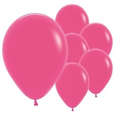 Fashion Solid Hot Pink Fuchsia Sempertex Biodegradable Latex Balloons 30cm / 12 in - Pack of 50