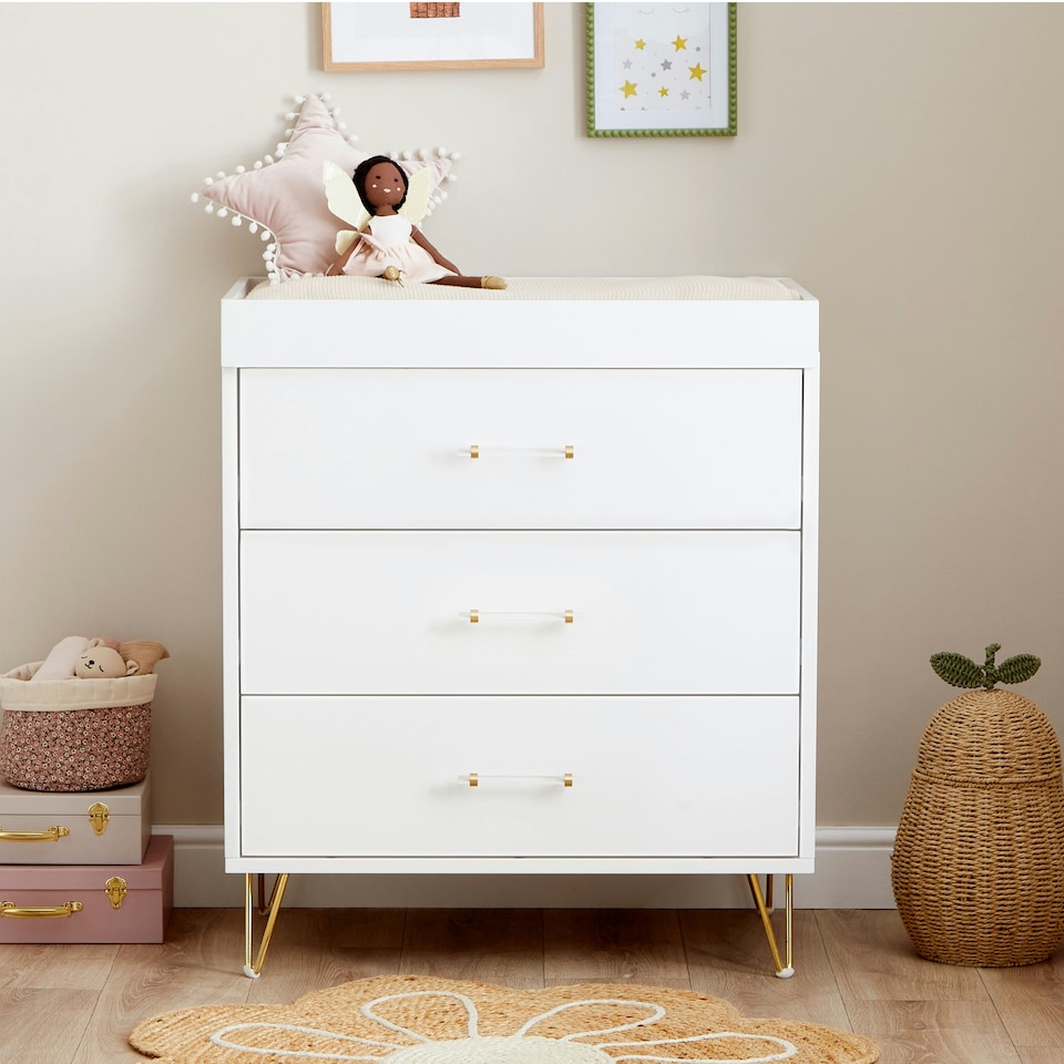 image 1 of Babymore Kimi Nursery Chest Changer - Acrylic