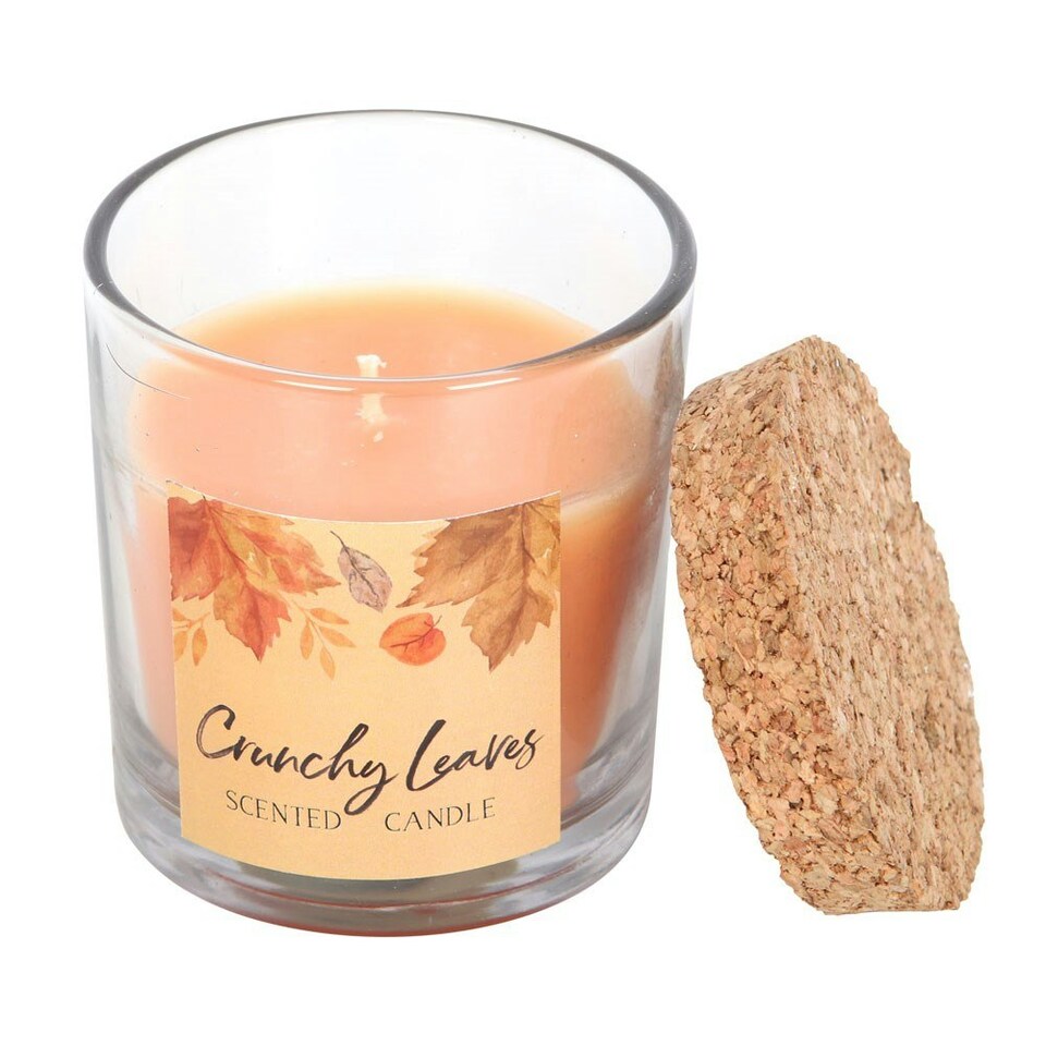 image 1 of Crunchy Leaves Scented Jar Candle