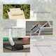image 8 of Outsunny Folding Outdoor Reclining Sun Lounger Chair Aluminium Frame Khaki