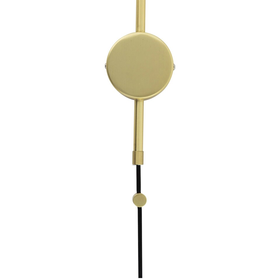 image 1 of Set of 2 Victoria - Satin Brass Plug in Wall Lights Frost Glass Shades Bronze | White