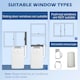 image 4 of HOMCOM 12,000 BTU Portable Air Conditioner with 35m², Quiet Mode, Dehumidifier