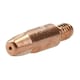 image 2 of 1 shroud & 25 x 0.8mm Round Contact Tips MIG Welding Binzel Style Torch MB15