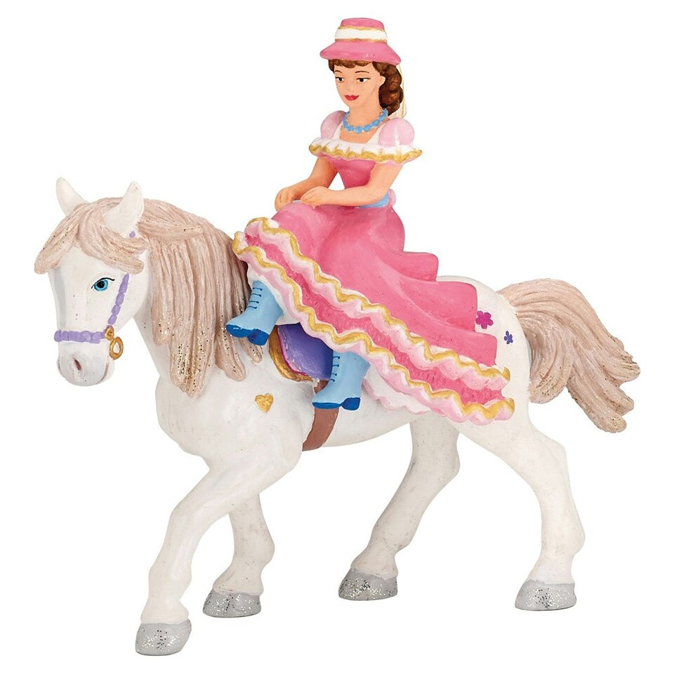 image 1 of PAPO The Enchanted World Horsewomen with Hat Toy Figure Set