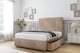 image 3 of Sloomy Lisbon Mink Naples Divan Bed With Mattress 2 Drawers Right Side With 26" Strutted Headboard & 12" Matching Footboard 4' Small Double | Brown | Mink | Small Double | 1