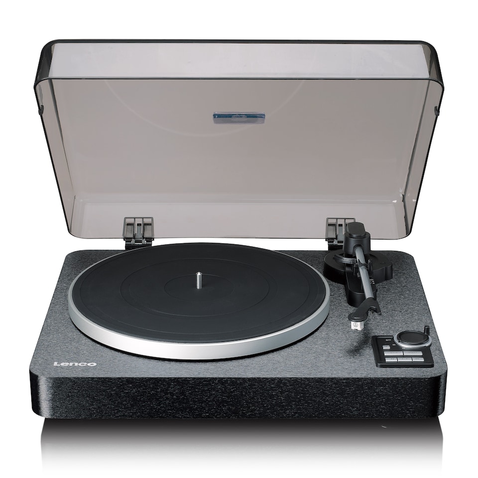 image 1 of LENCO LBTA-165BK - Fully automatic record player with Bluetooth transmission and pre-amplifier - Metal turntable platter and tonearm - Black