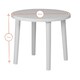 image 3 of Resol Tossa 4 Seater Garden Dining Table - White | White | White