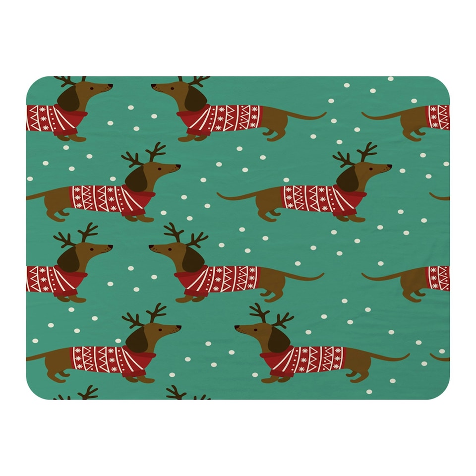 image 1 of Dutchshunds in christmas (blanket)