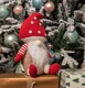 image 3 of 28cm Red and White Sitting Christmas Gonk with Mushroom Hat