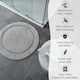 image 6 of Round Bath Mat 100% Cotton - Dove Grey