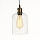 image 2 of CGC Lighting Marinda Clear Glass Cylinder Lampshade