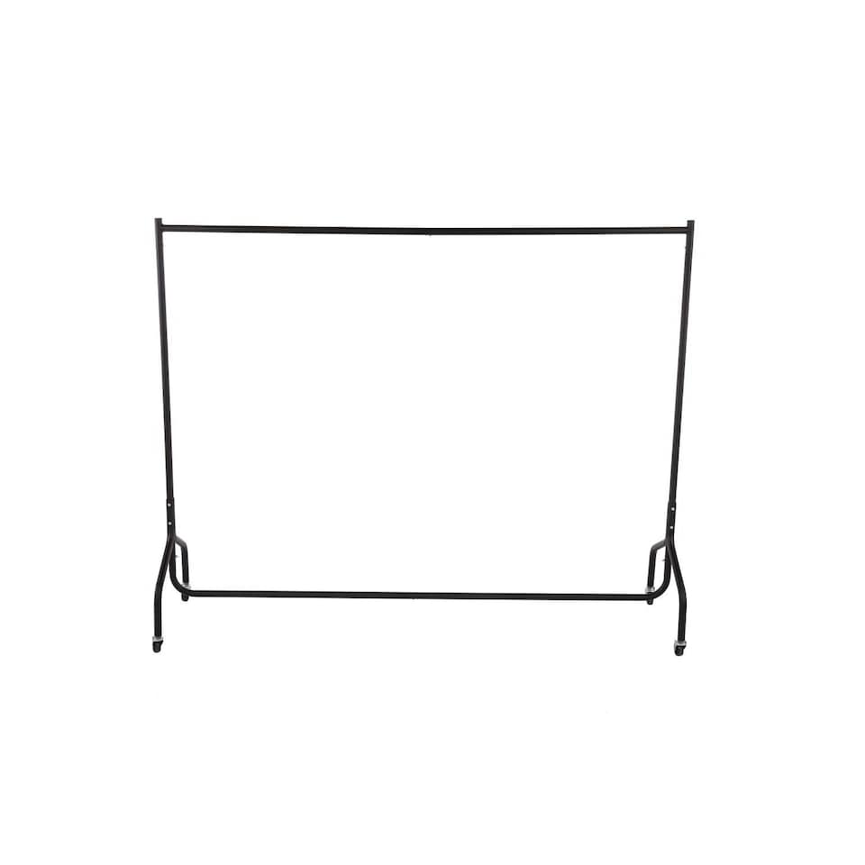 image 1 of Oypla 6ft Garment Clothes Rail Super Heavy Duty All Metal Black Black | One Size