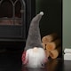 image 4 of 35cm Battery Operated Light up Christmas Gonk with Grey Hat & Red Body