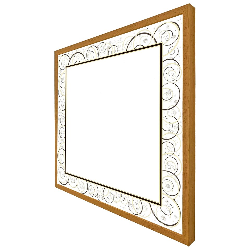 image 1 of Swirling frame (Picture Frame) Brown | M