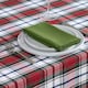 image 3 of Homescapes Red Macduff Tartan Christmas Tablecloth - 137 x 228 cm | Red | 137cm x 228cm (54" x 90")