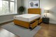 image 1 of Emily Plush Bed Set With Mattress, 2 Drawers Same Side & 24"Headboard